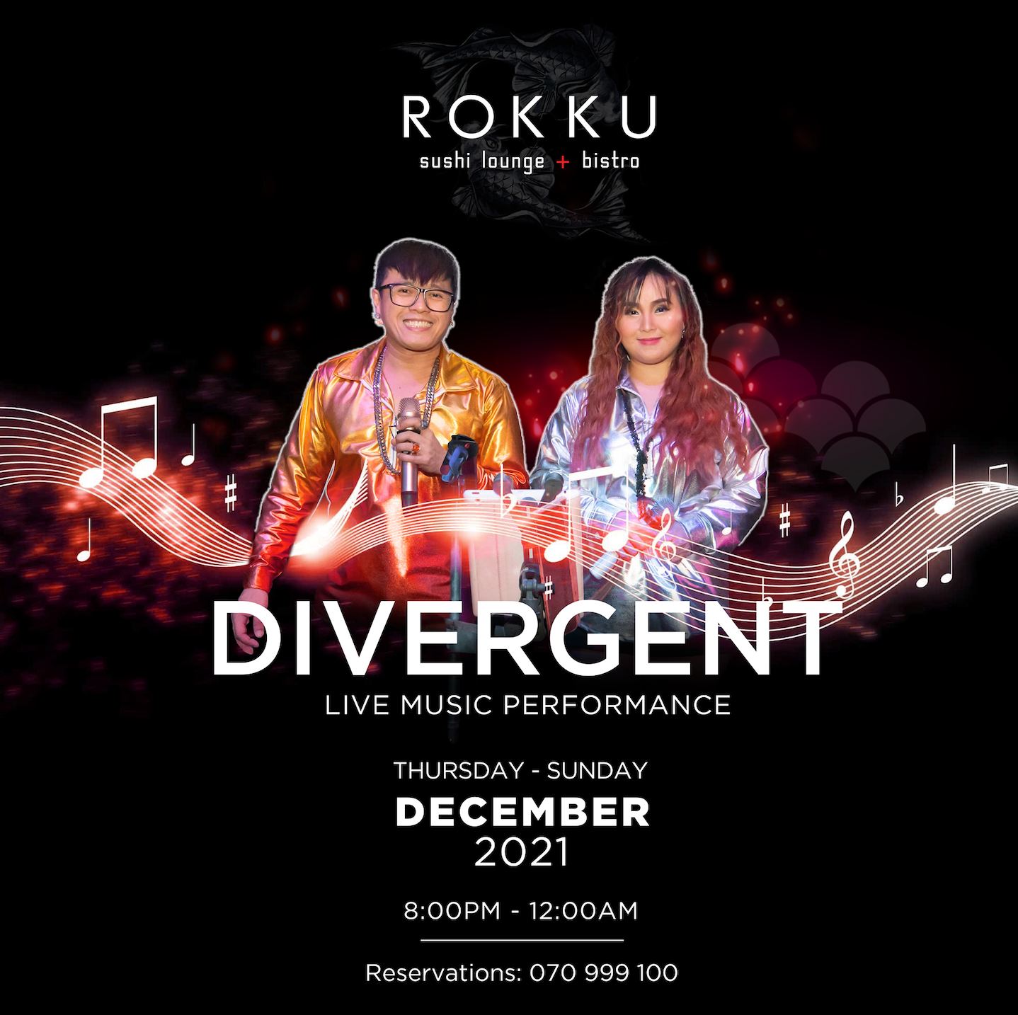 GIVERGENT LIVE MUSIC PERFORMANCE AT ROKKU ON THURSDAY – SUNDAY